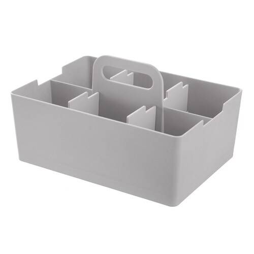 卓上 収納ケース デスクトート ライトグレー