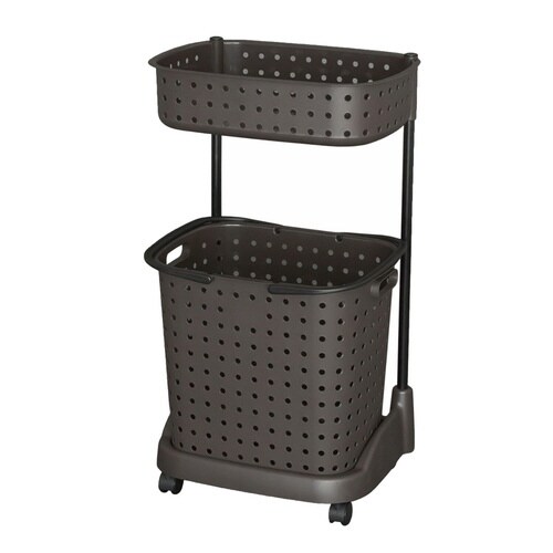 ランドリーバスケット レクエア ダークブラウン