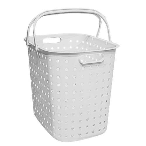 ランドリーバスケット レクエア Lサイズ ホワイト