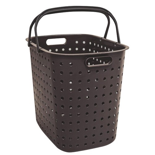 ランドリーバスケット レクエア ダークブラウン