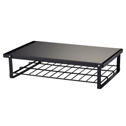 レンジ上ラック 幅46cm 2段式 マットブラック