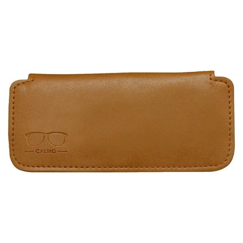 スリムメガネケース カルモ レザー調 キャメル