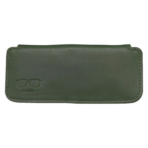 スリムメガネケース カルモ レザー調 カーキ