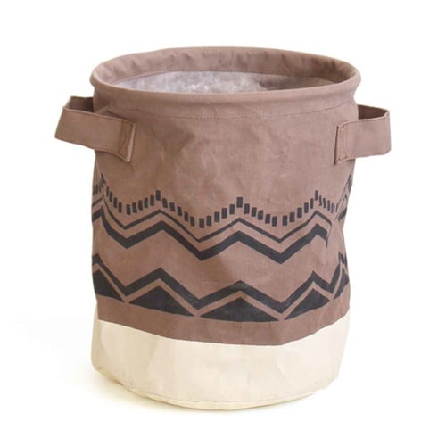 プランター コットンポットカバー L ブラウン