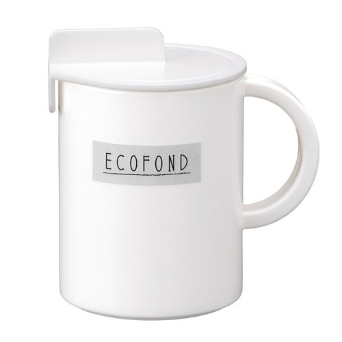 マグカップ 250ml フタ付 耐熱 ホワイト