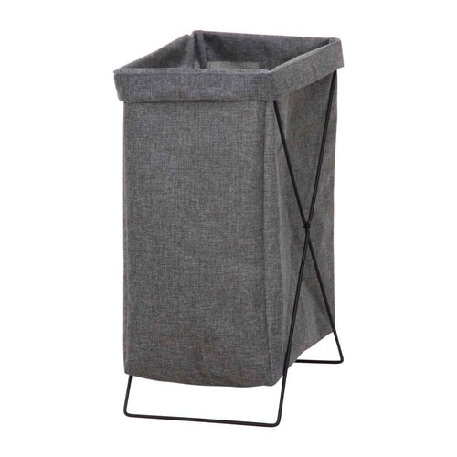 ランドリーバスケット 縦型 グレー