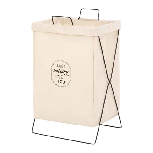 ランドリーボックス 横型取手付 アイボリー