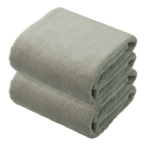 タオル ヘアドライタオル グレー