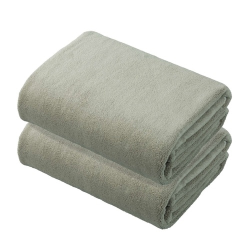 バスタオル マイクロファイバー グレー