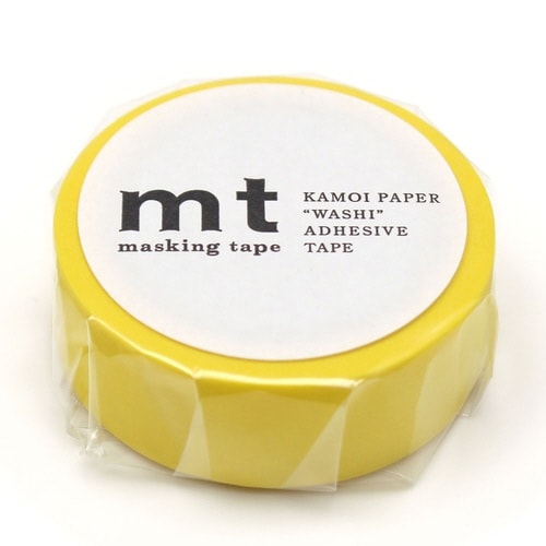 マスキングテープ mt 無地 マットイエロー