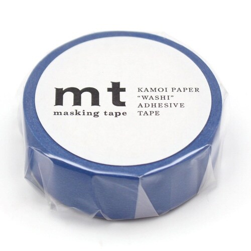 マスキングテープ mt 無地 マットブルー
