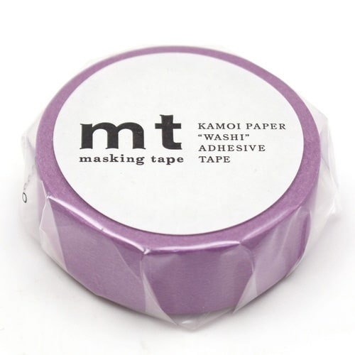 マスキングテープ mt 無地 マットパープル