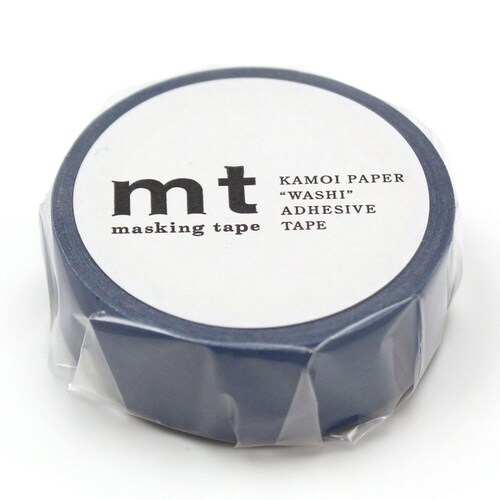 マスキングテープ mt 無地 スモーキーブルー