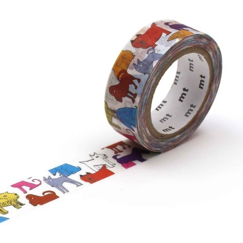 マスキングテープ mt カラフルドッグ