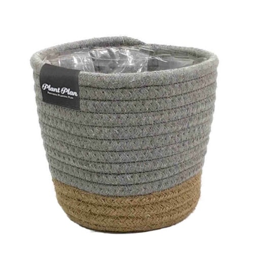 プランターカバー S ロープ グレー