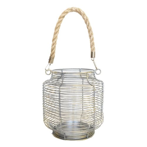 ランタン シルバーワイヤーランタン 吊り下げ