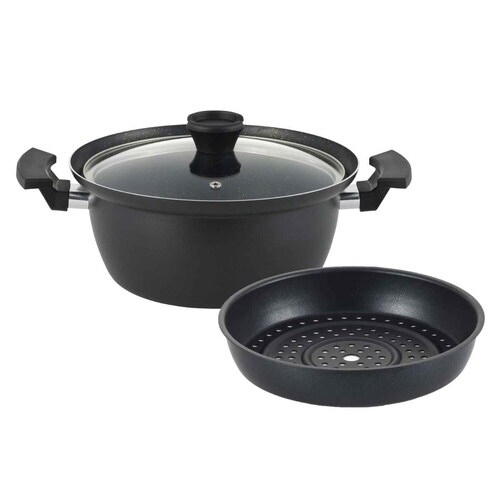 両手鍋 24cm IH対応 囲 深型マルチポット