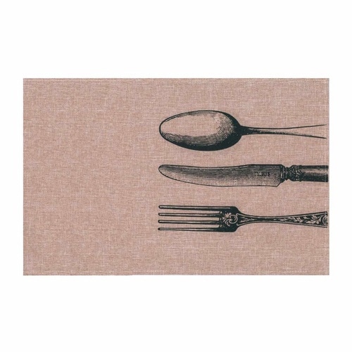 ランチョンマット カトラリーブラック