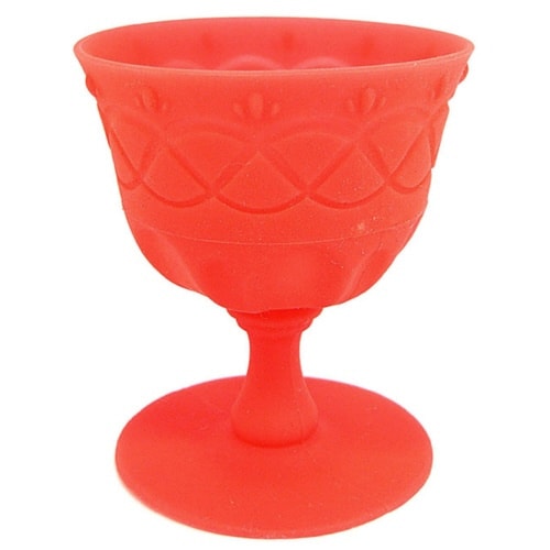 マフィン型 2個入り 6.5cm レッド