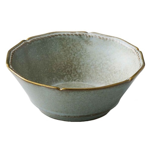 ボウル 15cm ステッチ 陶器 美濃焼 グレー