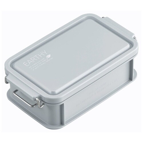弁当箱 1段 600ml 抗菌 グレー