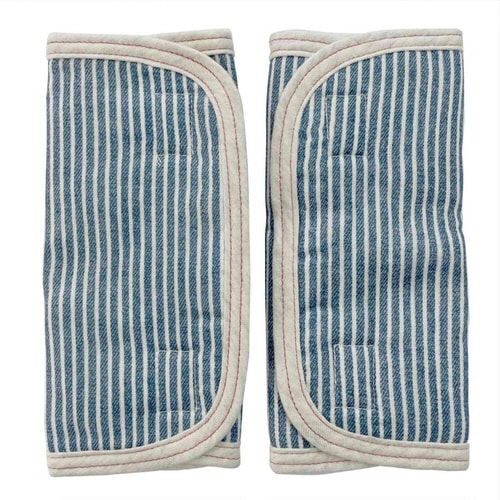 ベルトカバー ブルー 抱っこ紐 ヒッコリー