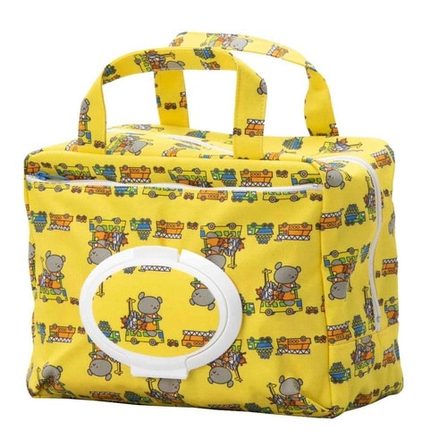 おむつポーチ こぐまちゃん ママポーチ イエロー