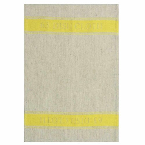 ディッシュクロス 綿 麻 63 ロクサン イエロー