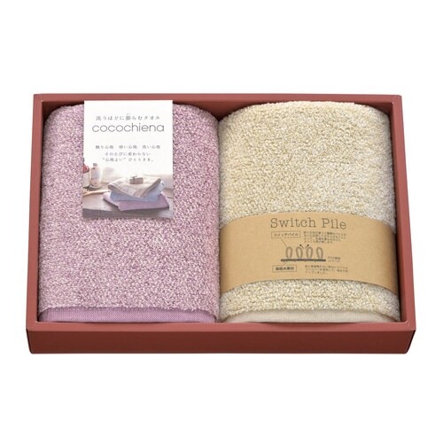 タオル ギフト ココチエナ フェイスタオル ピンク