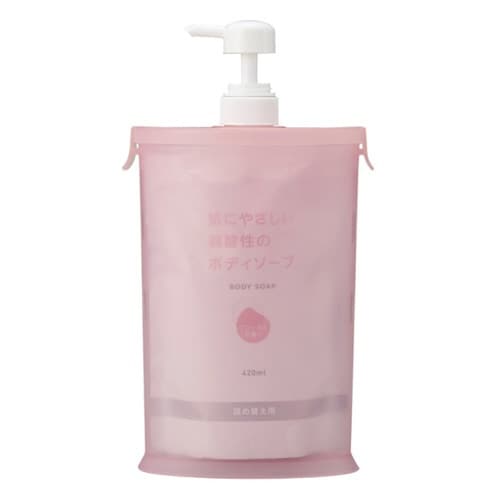 ディスペンサー 詰め替えそのまま ピンク