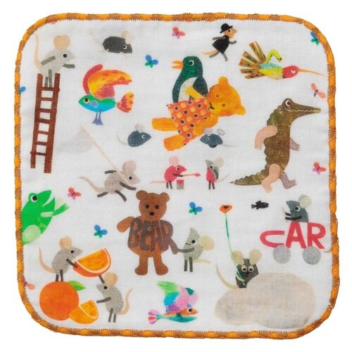 ミニタオル ガーゼハンカチ レオレオニ レオレオニ