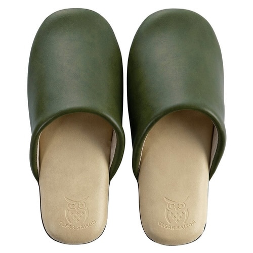 スリッパ バイカラー Sサイズ グリーン