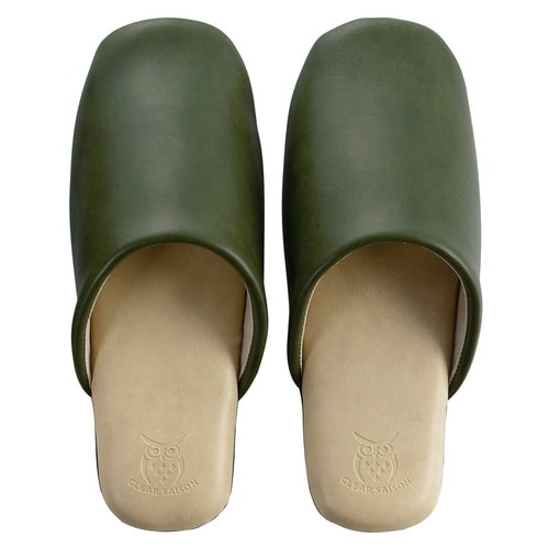 スリッパ バイカラー Lサイズ グリーン