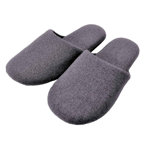 スリッパ サージ Mサイズ 約24.0cm グレー