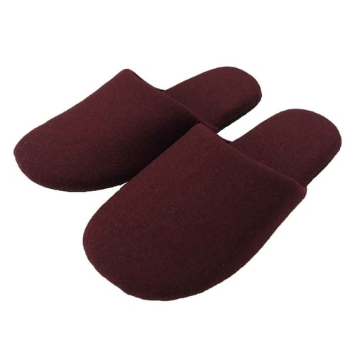 スリッパ サージ Mサイズ ワインレッド
