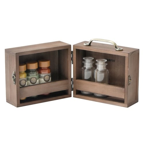 アウトドア スパイスボックス Sサイズ ブラウン