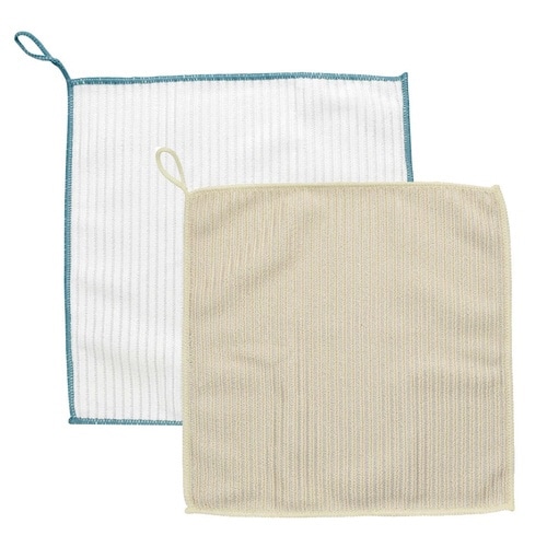 ディッシュクロス 2枚セット アイボリー