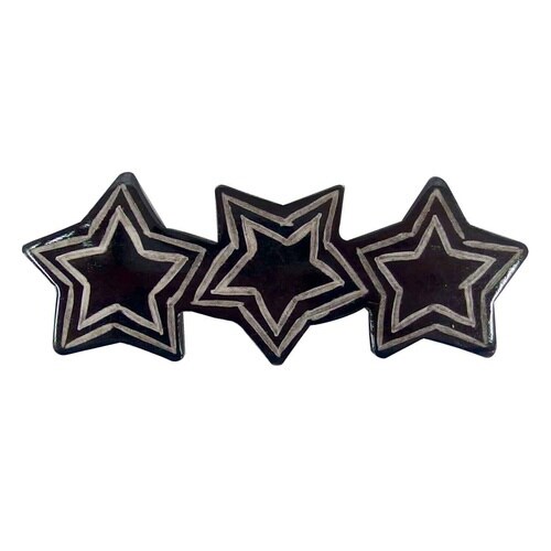 箸置き 8.5cm BONE 3スター ブラック