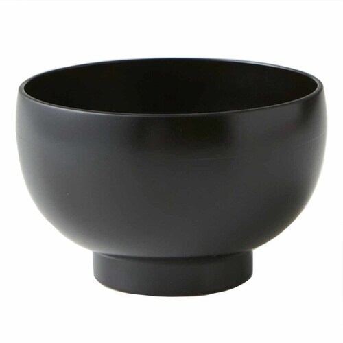 汁椀 380ml てまり椀 山中塗 黒