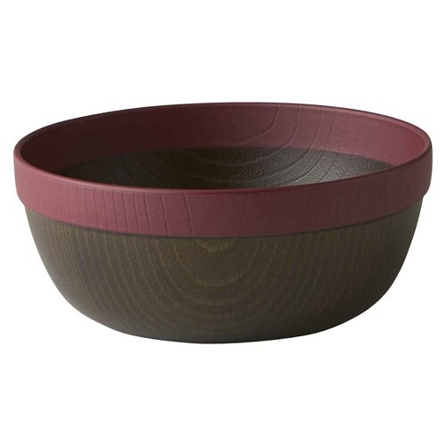 ボウル 13.5cm MUSUBI 山中塗 レッド