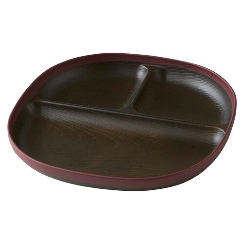 ランチプレート 23.5cm MUSUBI レッド