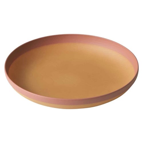 プレート 24cm MUSUBI 山中塗 ピンク