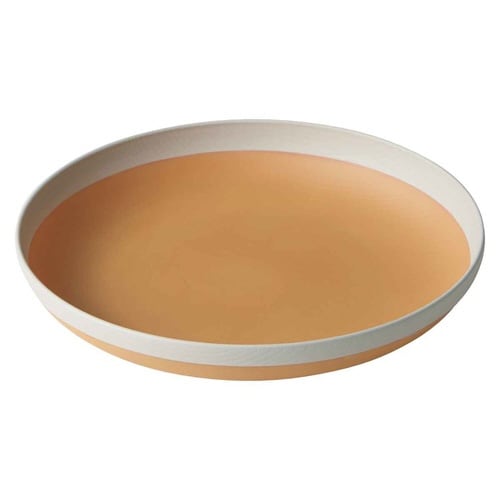 プレート 24cm MUSUBI 山中塗 ホワイト