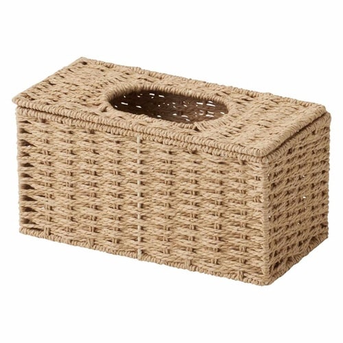 ティッシュケース ベージュ