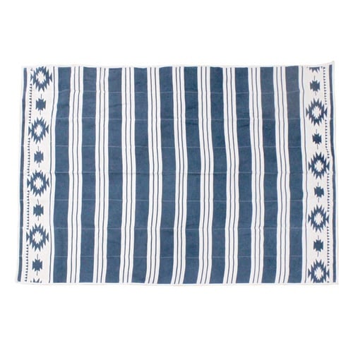 ピクニックシート ボーダー ネイビー