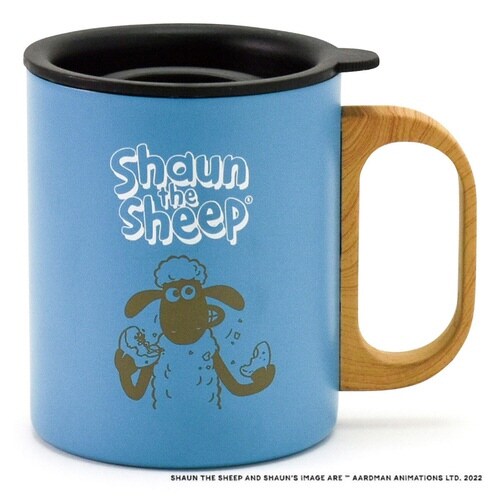 マグカップ フタ付き 350ml ブルー