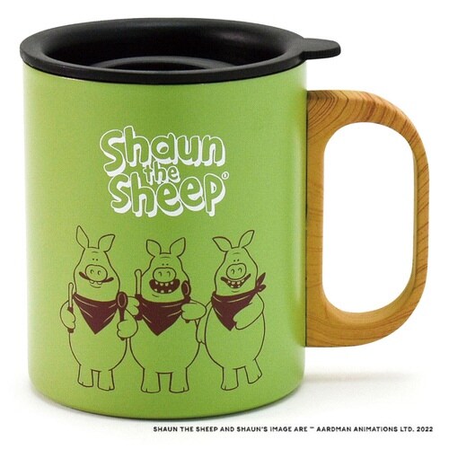 マグカップ フタ付き 350ml グリーン