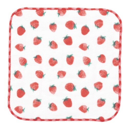 ミニタオル ガーゼミニハンカチ イチゴ