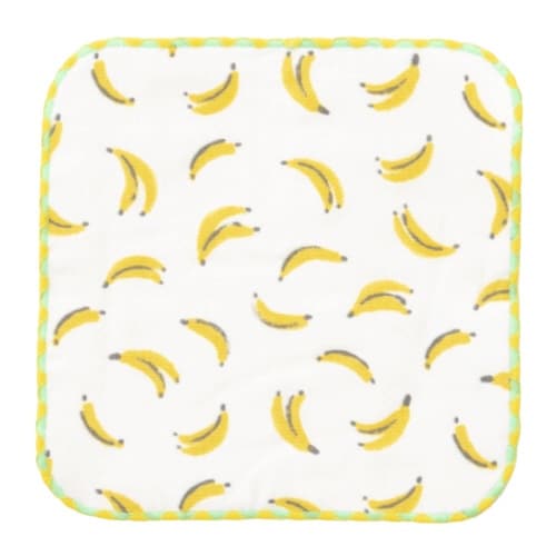 ミニタオル ガーゼミニハンカチ バナナ