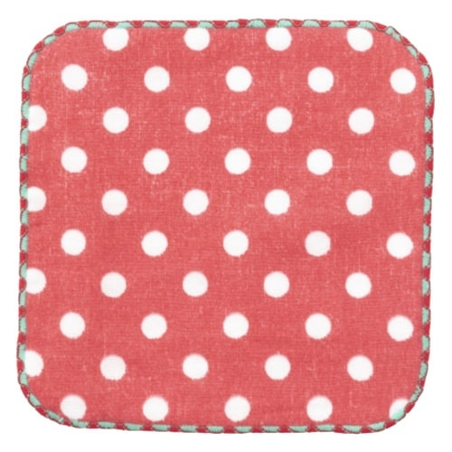 ミニタオル ガーゼミニハンカチ レッド